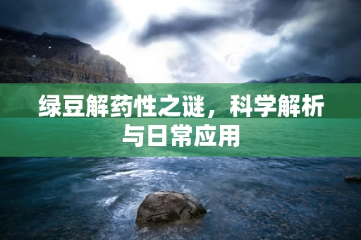 绿豆解药性之谜，科学解析与日常应用
