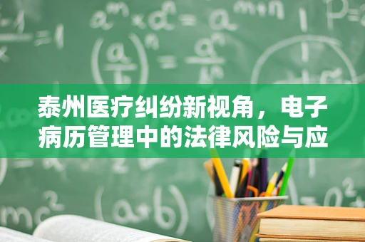 泰州医疗纠纷新视角，电子病历管理中的法律风险与应对