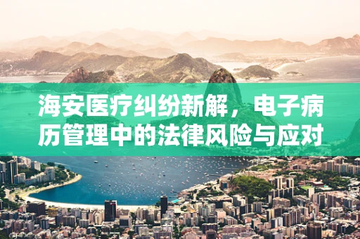 海安医疗纠纷新解，电子病历管理中的法律风险与应对