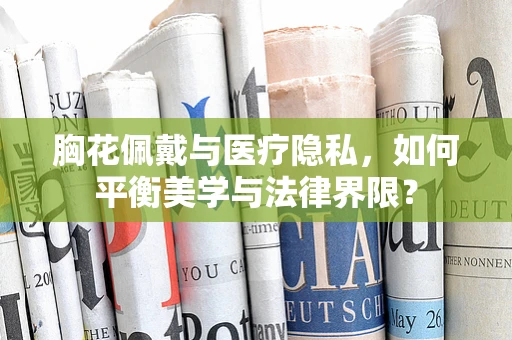 胸花佩戴与医疗隐私，如何平衡美学与法律界限？