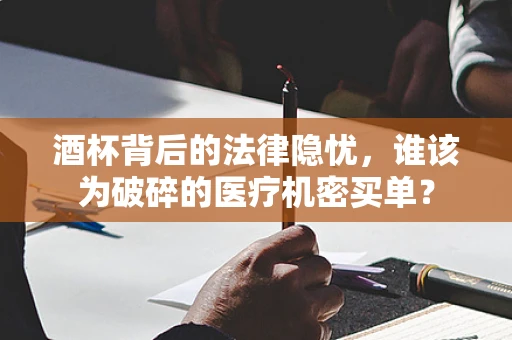 酒杯背后的法律隐忧，谁该为破碎的医疗机密买单？