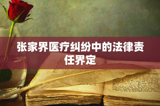 张家界医疗纠纷中的法律责任界定