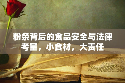 粉条背后的食品安全与法律考量，小食材，大责任
