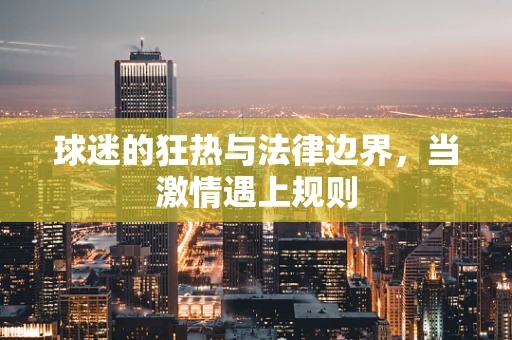 球迷的狂热与法律边界，当激情遇上规则