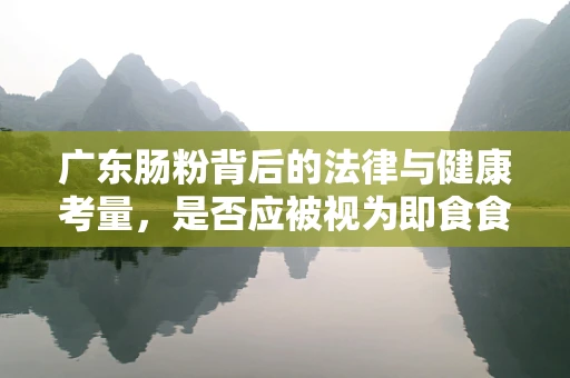 广东肠粉背后的法律与健康考量，是否应被视为即食食品？