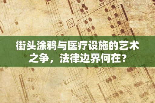街头涂鸦与医疗设施的艺术之争，法律边界何在？