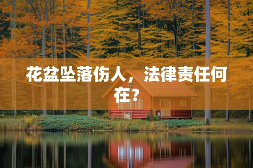 花盆坠落伤人，法律责任何在？