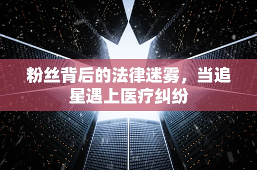 粉丝背后的法律迷雾，当追星遇上医疗纠纷