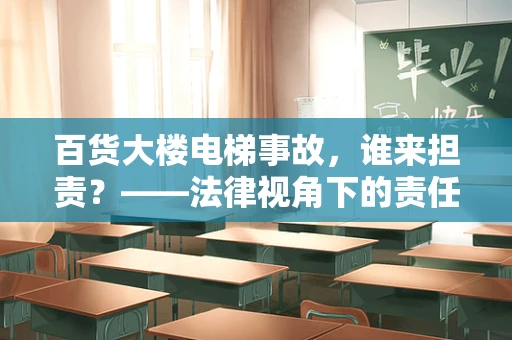 百货大楼电梯事故，谁来担责？——法律视角下的责任归属