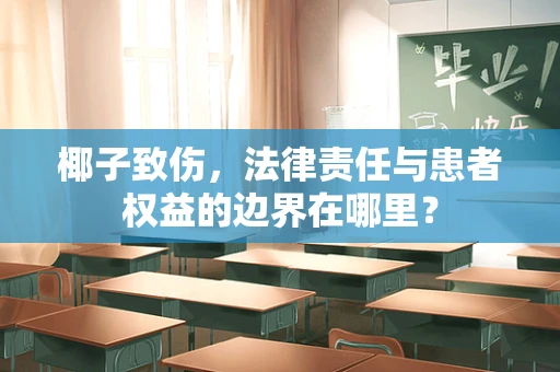 椰子致伤，法律责任与患者权益的边界在哪里？