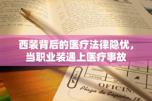 西装背后的医疗法律隐忧，当职业装遇上医疗事故