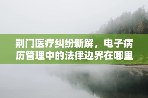 荆门医疗纠纷新解，电子病历管理中的法律边界在哪里？