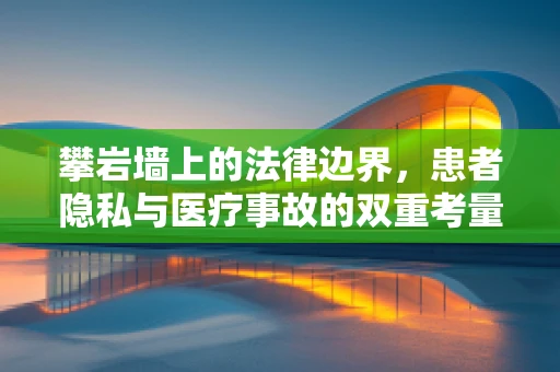 攀岩墙上的法律边界，患者隐私与医疗事故的双重考量