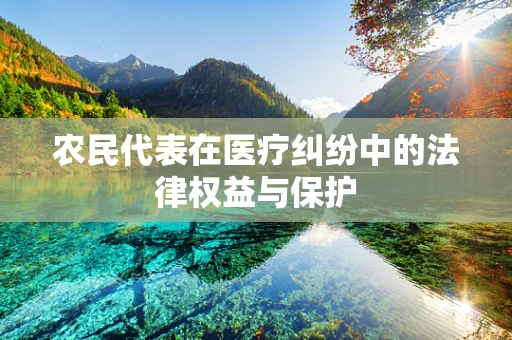 农民代表在医疗纠纷中的法律权益与保护