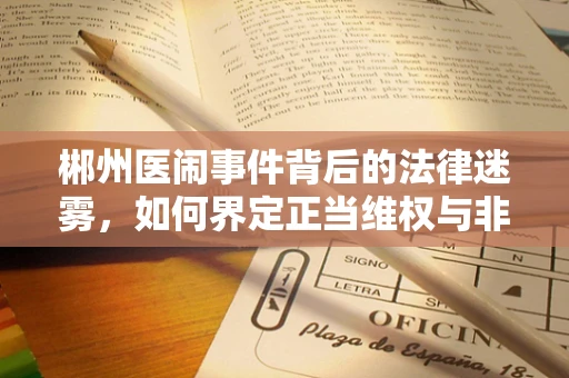 郴州医闹事件背后的法律迷雾，如何界定正当维权与非法医闹？