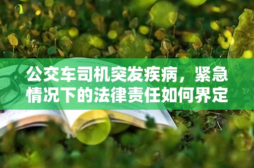 公交车司机突发疾病，紧急情况下的法律责任如何界定？