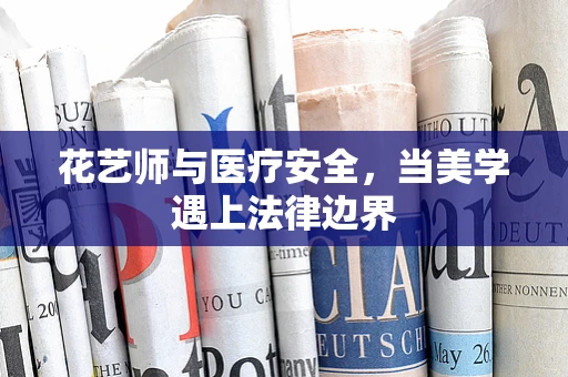 花艺师与医疗安全，当美学遇上法律边界