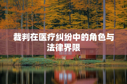 裁判在医疗纠纷中的角色与法律界限