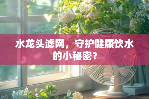 水龙头滤网，守护健康饮水的小秘密？