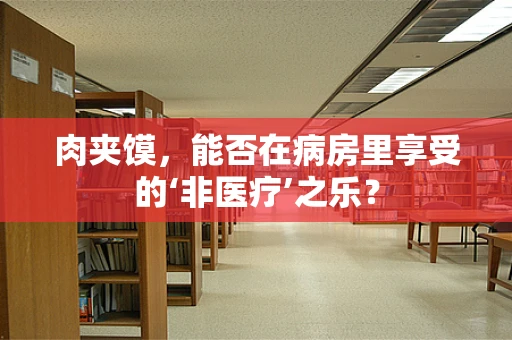 肉夹馍，能否在病房里享受的‘非医疗’之乐？