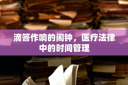 滴答作响的闹钟，医疗法律中的时间管理
