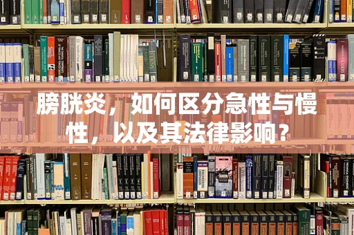 膀胱炎，如何区分急性与慢性，以及其法律影响？