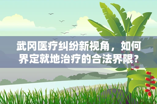 武冈医疗纠纷新视角，如何界定就地治疗的合法界限？