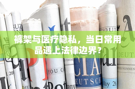 裤架与医疗隐私，当日常用品遇上法律边界？