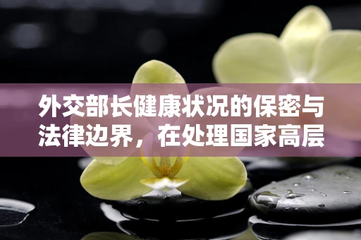 外交部长健康状况的保密与法律边界，在处理国家高层领导，尤其是外交部长的健康问题时，法律与伦理的界限显得尤为重要。