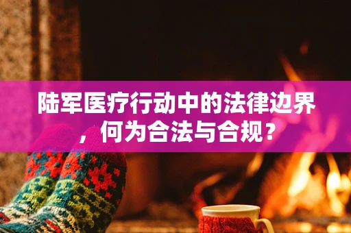 陆军医疗行动中的法律边界，何为合法与合规？