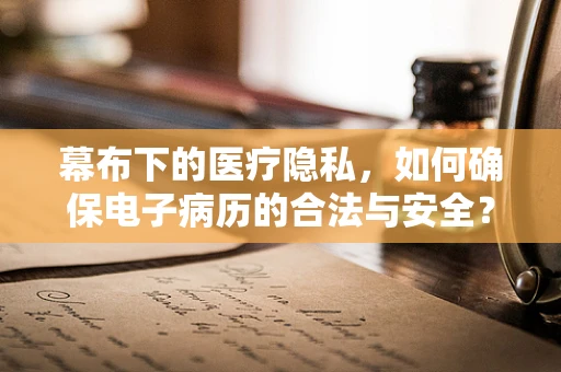 幕布下的医疗隐私，如何确保电子病历的合法与安全？