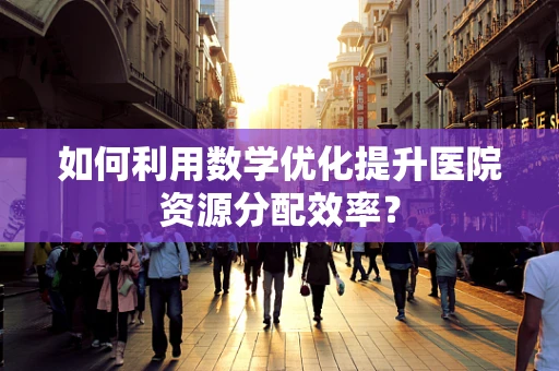 如何利用数学优化提升医院资源分配效率？