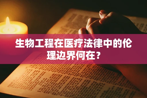 生物工程在医疗法律中的伦理边界何在？