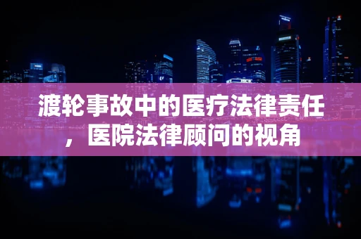 渡轮事故中的医疗法律责任，医院法律顾问的视角