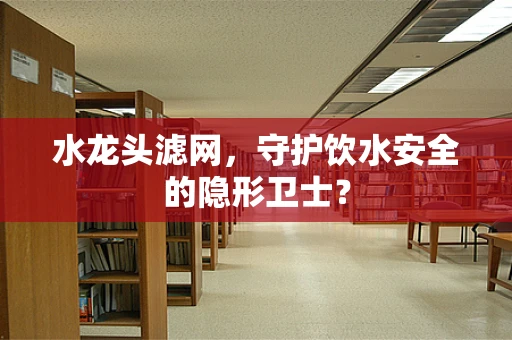 水龙头滤网，守护饮水安全的隐形卫士？