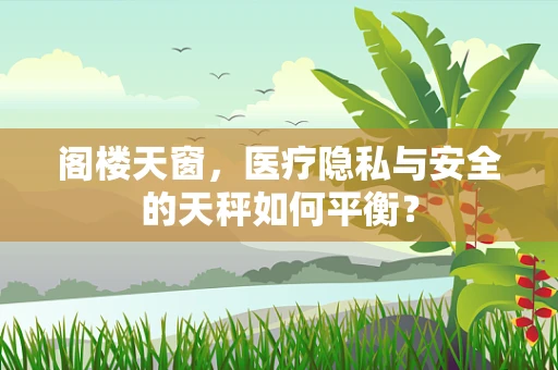 阁楼天窗，医疗隐私与安全的天秤如何平衡？