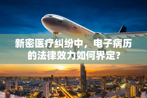 新密医疗纠纷中，电子病历的法律效力如何界定？
