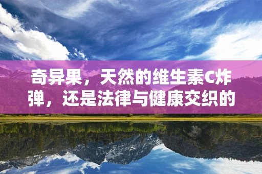 奇异果，天然的维生素C炸弹，还是法律与健康交织的谜题？