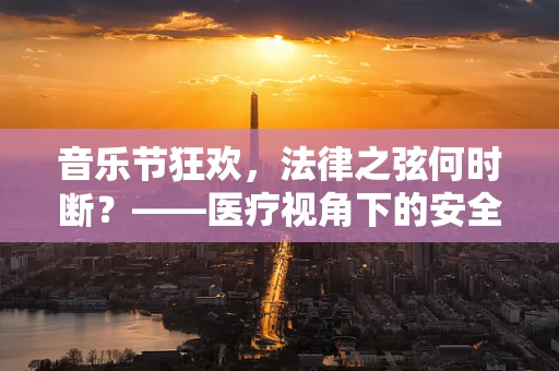 音乐节狂欢，法律之弦何时断？——医疗视角下的安全与责任