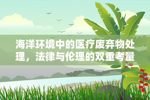 海洋环境中的医疗废弃物处理，法律与伦理的双重考量