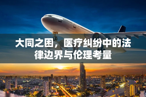 大同之困，医疗纠纷中的法律边界与伦理考量