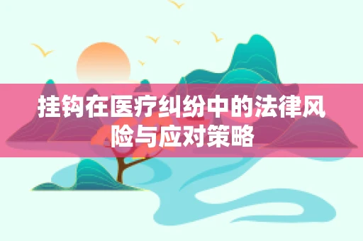 挂钩在医疗纠纷中的法律风险与应对策略