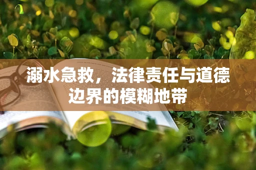 溺水急救，法律责任与道德边界的模糊地带