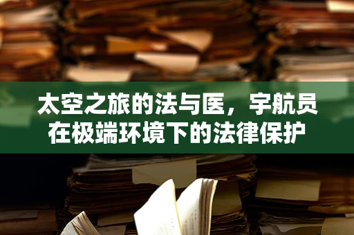 太空之旅的法与医，宇航员在极端环境下的法律保护