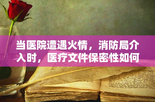当医院遭遇火情，消防局介入时，医疗文件保密性如何保障？