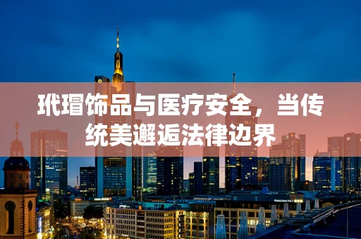 玳瑁饰品与医疗安全，当传统美邂逅法律边界