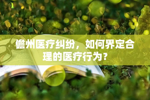儋州医疗纠纷，如何界定合理的医疗行为？