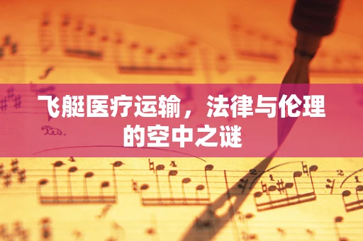 飞艇医疗运输，法律与伦理的空中之谜