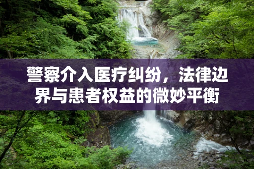 警察介入医疗纠纷，法律边界与患者权益的微妙平衡
