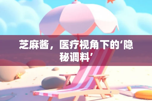芝麻酱，医疗视角下的‘隐秘调料’